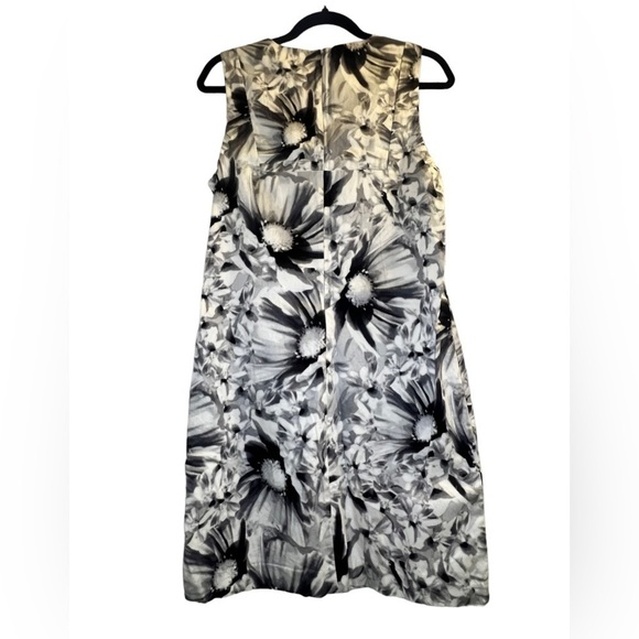 Joe Fresh Women’s Dress 8 Black White Floral Sleeveless - Picture 8 of 10